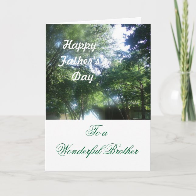 Happy father's Day to a Wonderful Brother Card (Front)