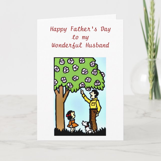 Happy Father's Day to Husband from Wife Card (Front)