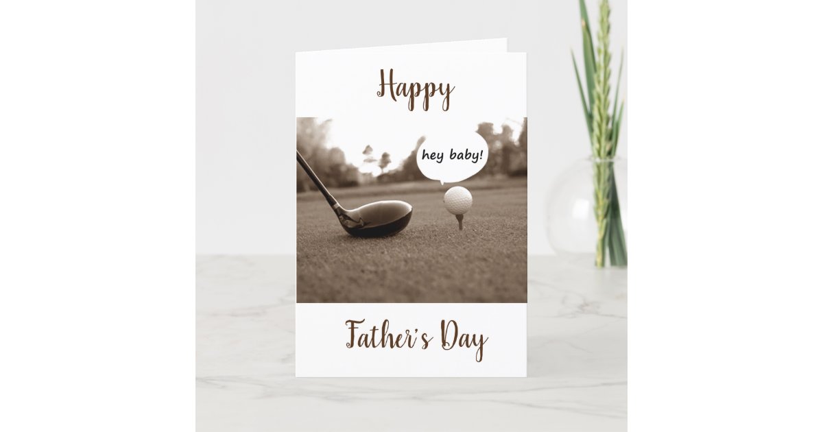 HAPPY *FATHER'S DAY* TO MY ***FAVORITE GOLFER*** CARD | Zazzle