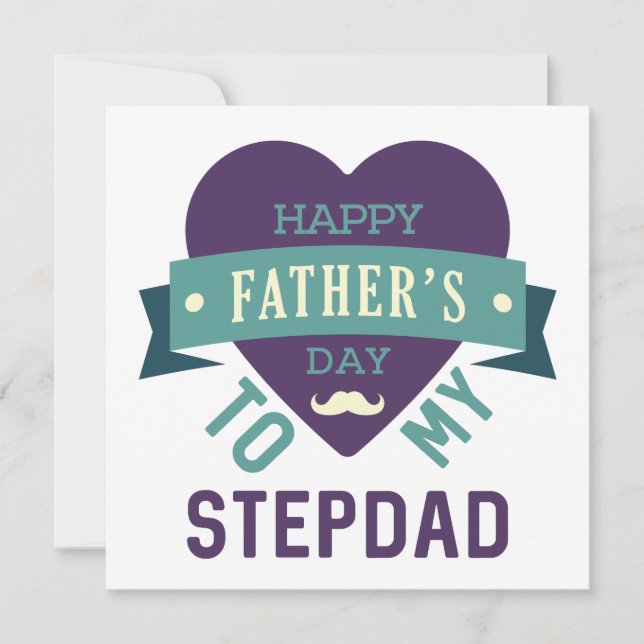 Happy Father's Day to my Stepdad // Blank Card (Front)