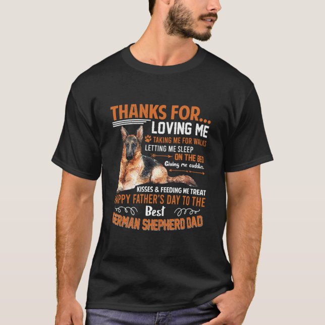 Happy Father's Day To The Best German Shepherd T-Shirt (Front)