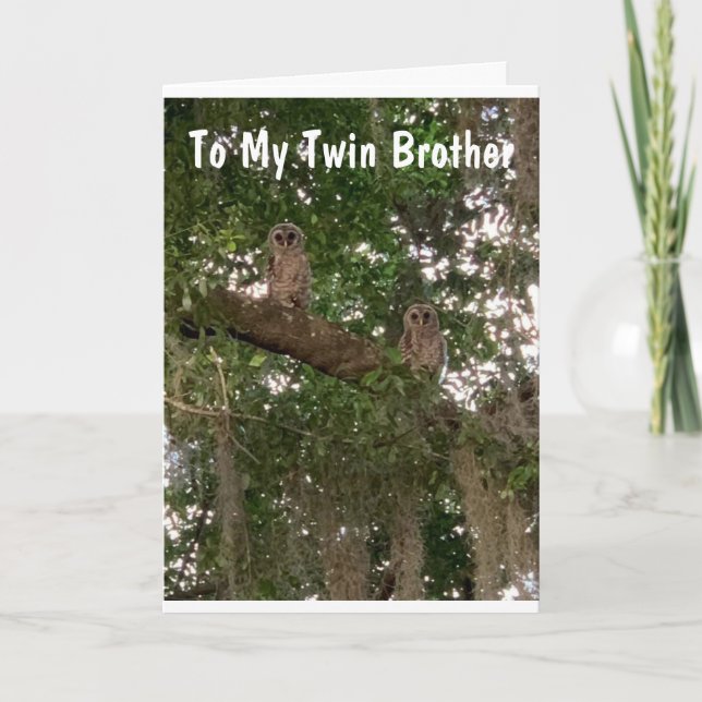 HAPPY "FATHER'S DAY" TO "TWIN BROTHER" CARD (Front)