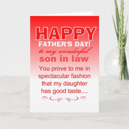 Happy father's day to wonderful son in law
