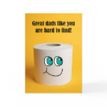 Happy Father's Day Toilet Paper Humor Holiday Card Happy Father's Day Toilet Paper Humor Holiday Card