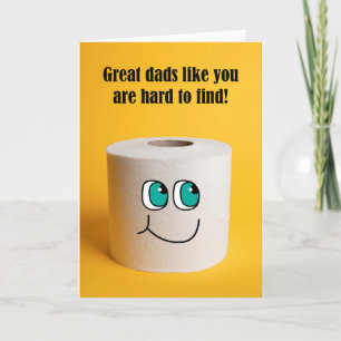 Happy Father's Day Toilet Paper Humor Holiday Card