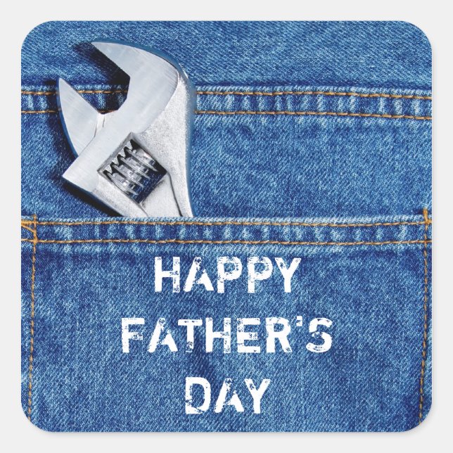 Happy Father's Day Tool Sticker (Front)
