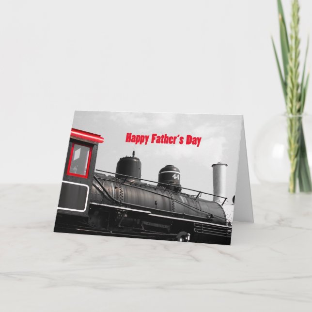 Happy Father's Day Train Card (Front)