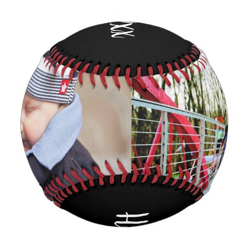 Happy Fathers Day  Two Photos  Family Gift Baseball