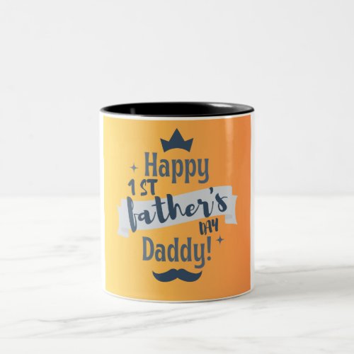 Happy fathers day Two_Tone coffee mug