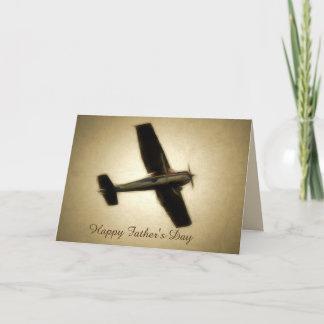 Happy Father's Day - Vintage Airplane Card