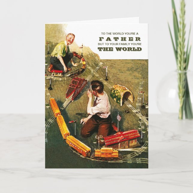 Happy Father's Day.  Vintage Art  Card (Front)