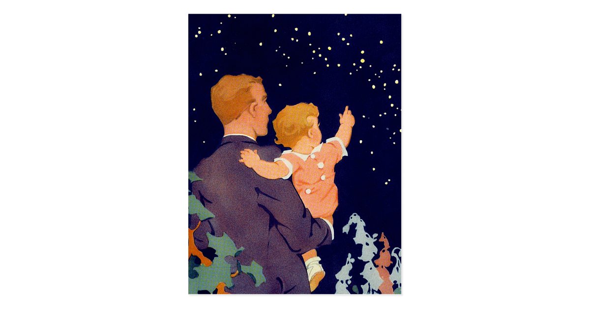 Happy Father's Day. Vintage Art Postcards | Zazzle.com
