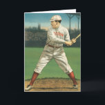 Happy Father's Day Vintage Baseball Sports  Card<br><div class="desc">This design is perfect for your baseball or sports loving husband,  brother,  father,  boyfriend,  or anyone who loves sports! Design based on a vintage illustration.</div>