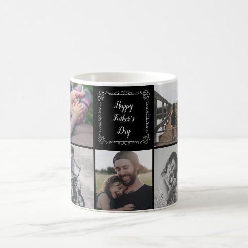 Happy Fathers Day With 9 Personalised Photos Mug