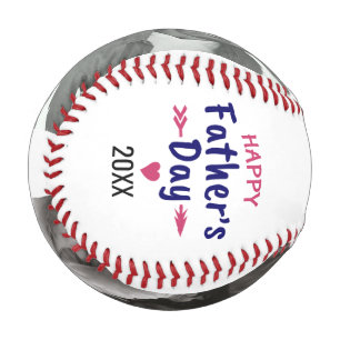 Happy father's day with family photos baseball