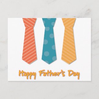 Happy father's day with ties