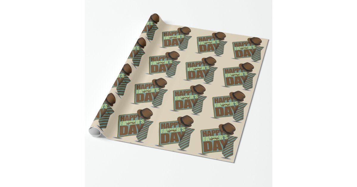 Happy Fathers Day Wrapping Paper | Zazzle