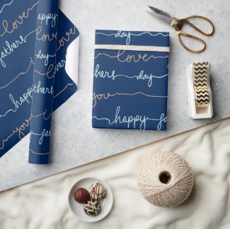 Happy Fathers Day  Wrapping Paper