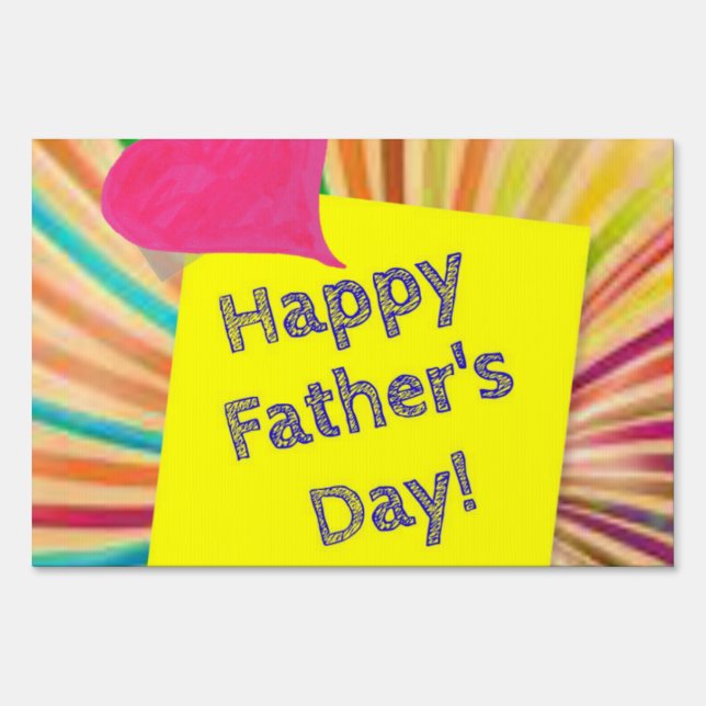 Happy Father's Day Yard Sign (Front)
