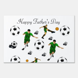 Happy Father's Day Yard Sign Soccer