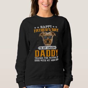 Happy Father's Day Yorkie Dog Dad For Men Sweatshirt