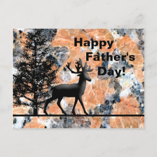 Happy Father's Deer Postcard