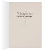 Happy Feast of St. Francis, Peace Prayer Brown (Inside (Right))