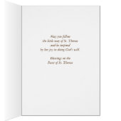 Happy Feast of St. Therese, Rose Cards (Inside (Right))