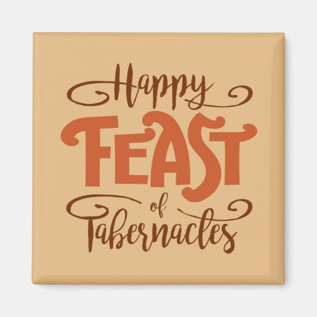 Happy Feast of Tabernacles Magnet (Front)