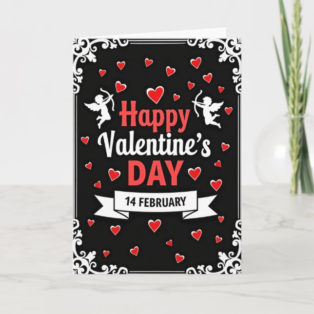 Happy February Valentines Day Love Card (Front)