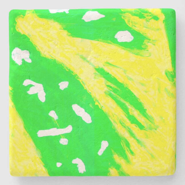 Happy Feeling Stone Coaster (Front)