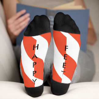 Happy Feet Candy Cane Socks