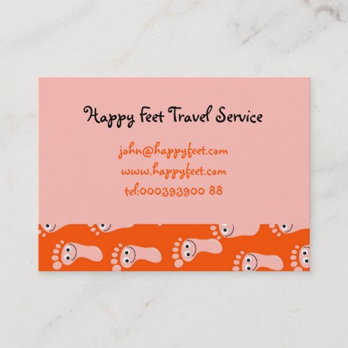 Happy Feet Wallpaper Business Card Template