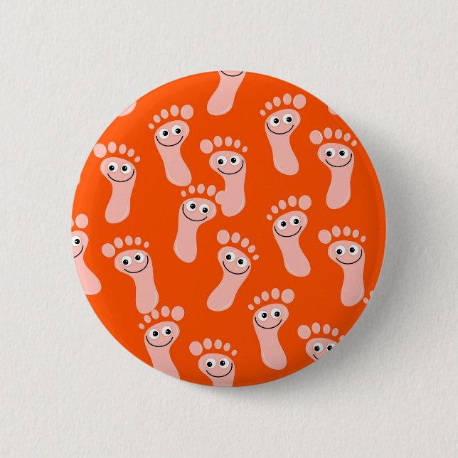Happy Feet Wallpaper Button (Front)