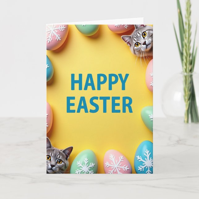 Happy Felines Celebration Card (Front)