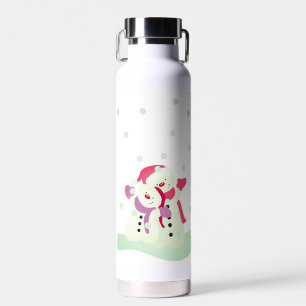 Happy Festive Snowman  Water Bottle
