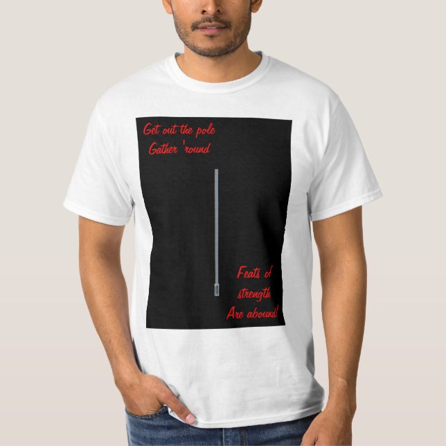 Happy Festivus pole funny humorous with pole T-Shirt (Front)