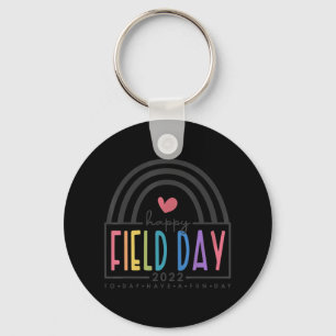 Happy Field Day 2022 rainbow fun day school trips Keychain