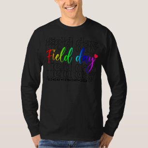 Happy Field Day Colors Graphic Field Day Is Fun Da T-Shirt