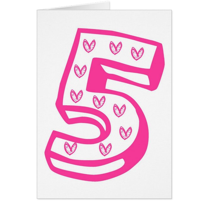 Happy Fifth 5  Birthday Shirt Cards