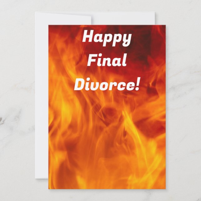 Happy Final Divorce Holiday Card (Front)