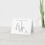 Happy First Birthday as My Wife Gift from Husband Card<br><div class="desc">This cute Happy First Birthday as My Wife Card,  is a fun way to celebrate your soon to be Wife's birthday!</div>