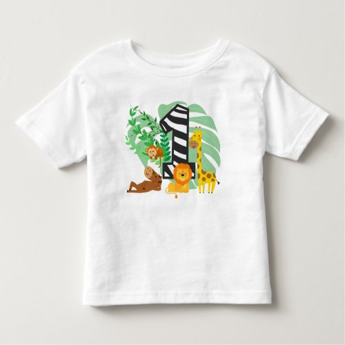 Happy First Birthday Baby Toddler T_shirt