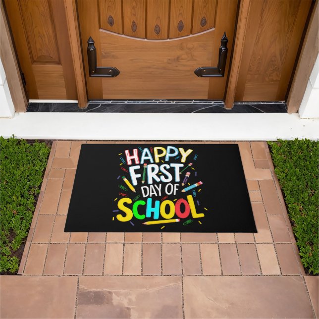 Happy First Day Back to School Doormat (Outdoor)