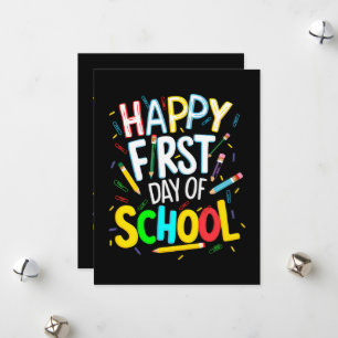 Happy First Day Back to School Holiday Card