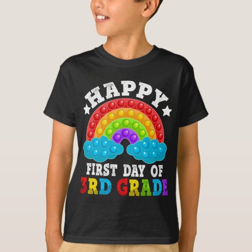 Happy First Day Of 3rd Grade Class Back To School  T_Shirt