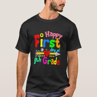 Happy First Day Of 9th Grade Teacher Student Back T-Shirt
