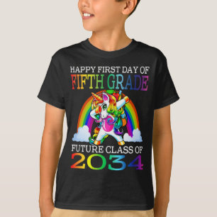 Happy First Day Of Fifth Grade Future  T-Shirt