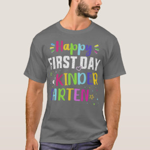 Happy first day of kindergarten 1st back to school T-Shirt