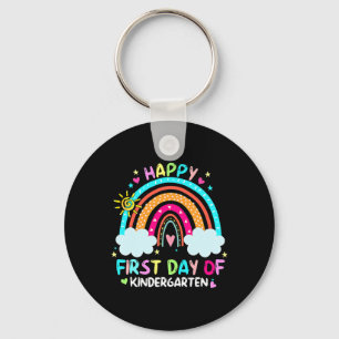 Happy First Day Of Kindergarten Back To School Keychain